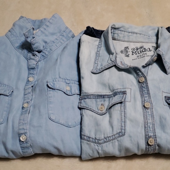 Girls button down shirts Back to School - Picture 4 of 4